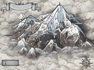 Kam'arag hegységének térképe