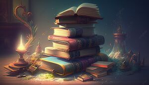 Pngtree-stack-of-illustrated-books-and-candles-on-some-wood-image 2669426.jpg